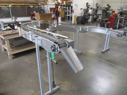 2145 Chain Conveyor with Bends - Case Automation Corp.
